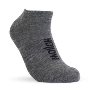 Hollow Socks No-Show Performance Alpaca Socks Large Grey NEW!